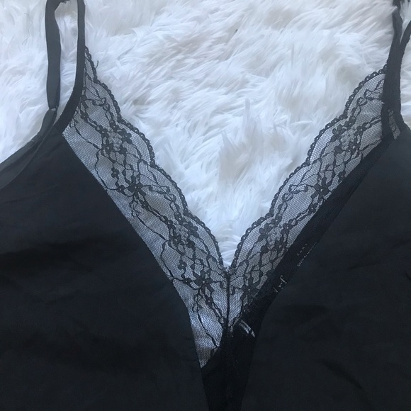 Zara TRF Collection Small Black Lace Trim Cropped Camisole - Picture 7 of 8